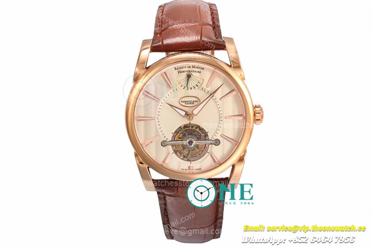 Parmigiani Fleurier - Reserve De Marche Hebdomadaire RG/LE White JBF Tourb