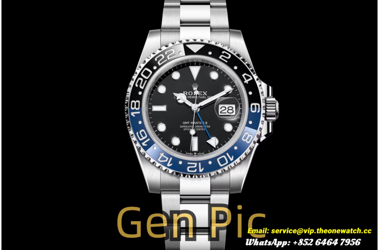 GMT Master II 126710 Batman 40mm Oyster SS/SS Black Dial VSF DD3285