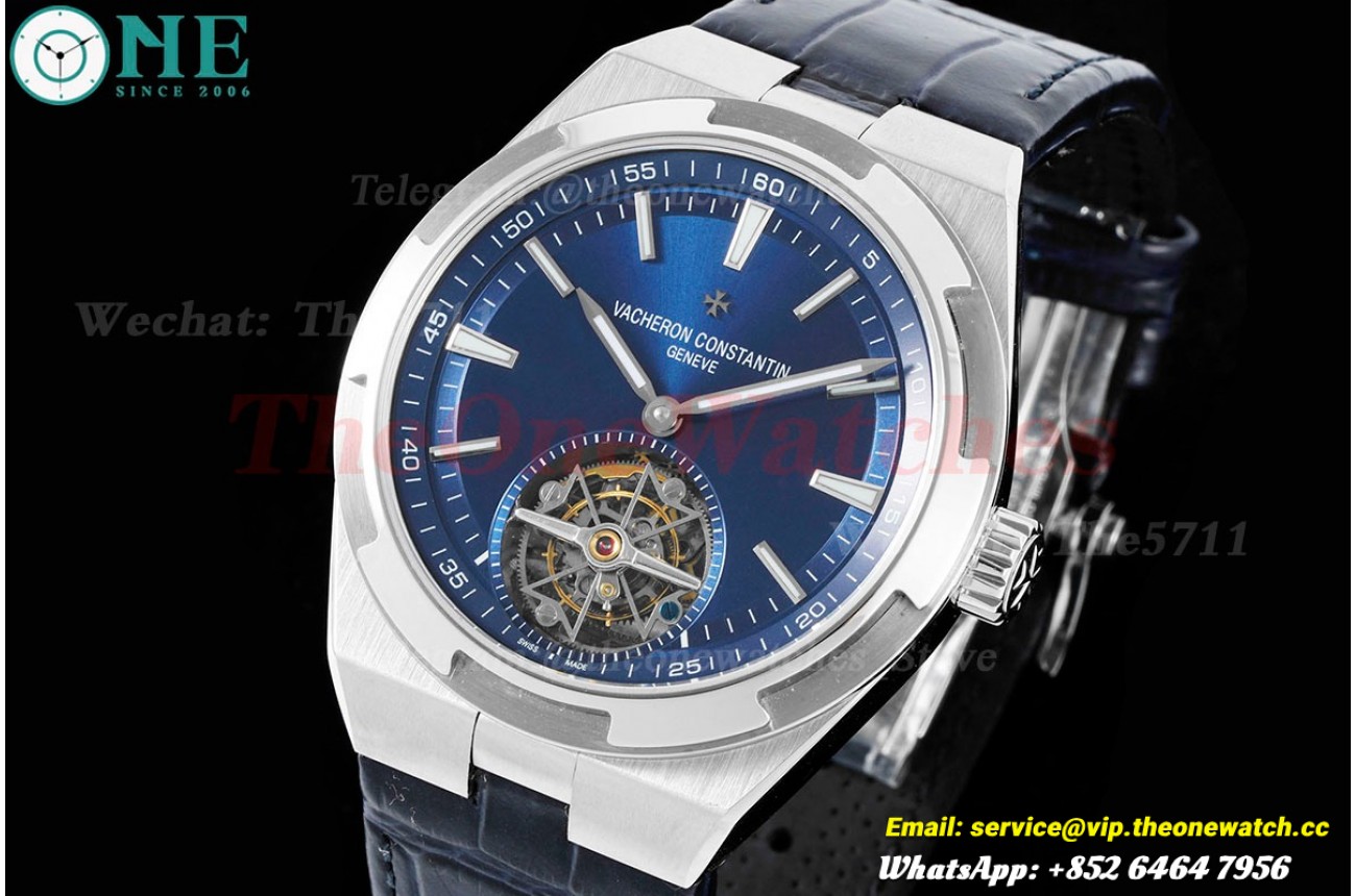 Overseas ref 6000V SS/LE Blue/Stk BBSF Tourbillon