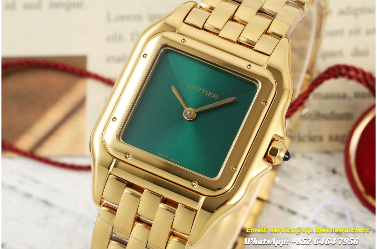 Panthere Secrete De Ladies 27mm YG/YG Green Dial AF Quartz