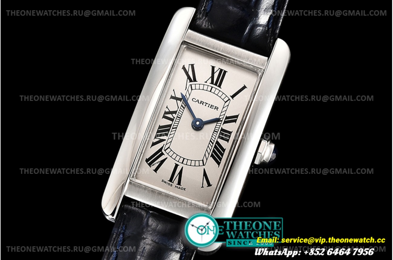 Cartier - Tank Americaine Ladies SS/LE White/Rmn Swiss Quartz