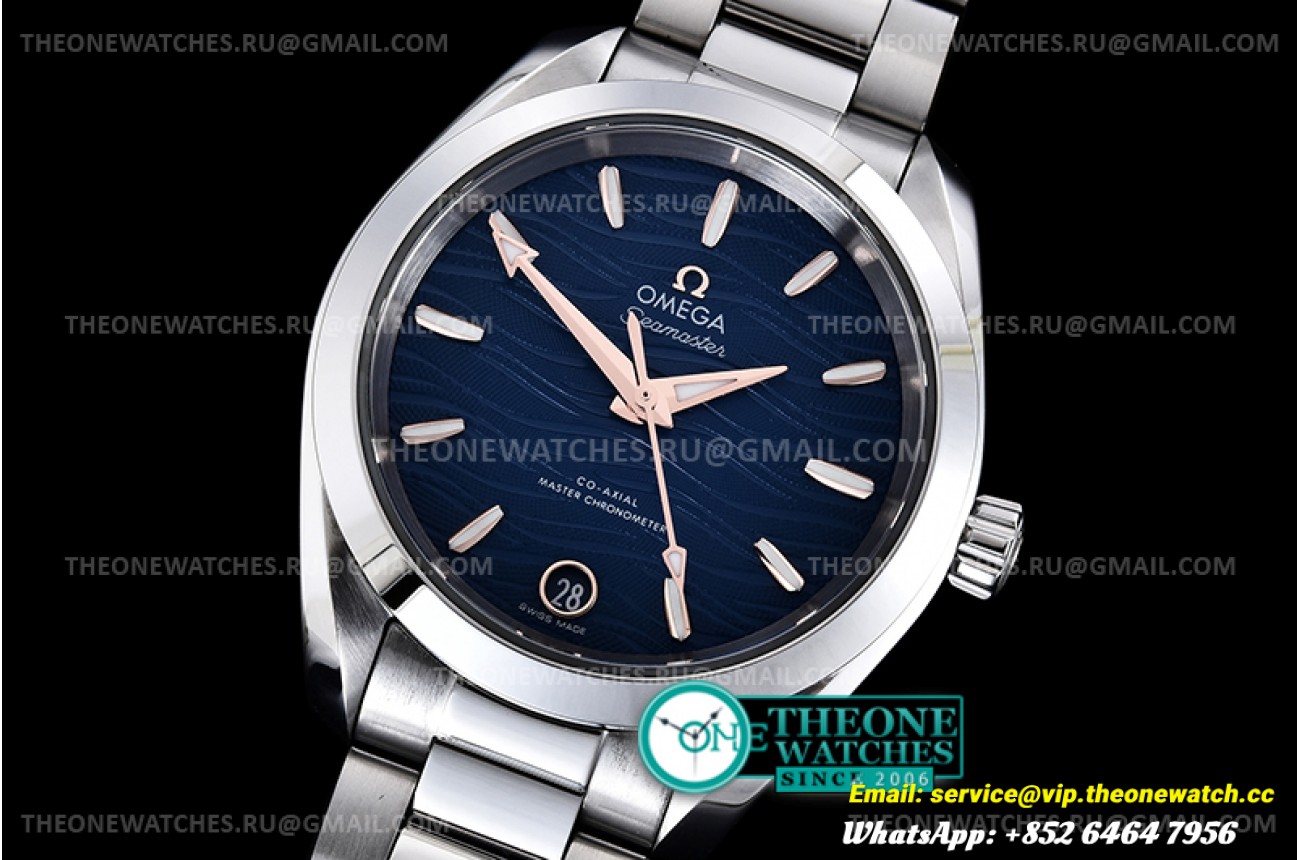 Omega - Aqua Terra 150M 34mm Ladies SS/SS Blue/Stk VSF A8800