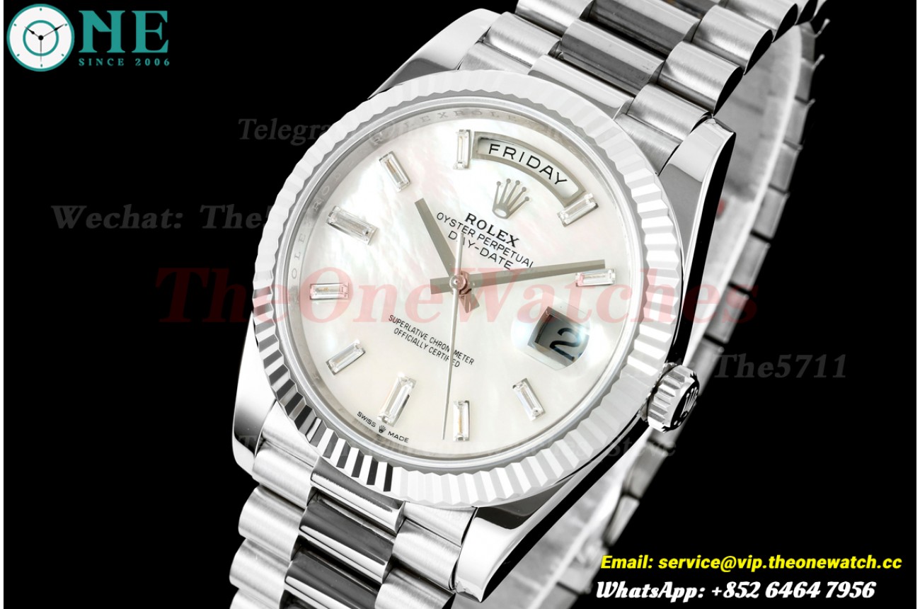 DayDate 228239 40mm SS/SS MOP/Dia RGF VR3255 (Weighted Approx.210g )