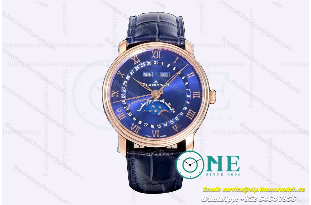Villeret Complications RG/LE Blue/Rmn OMF Miyota 9015