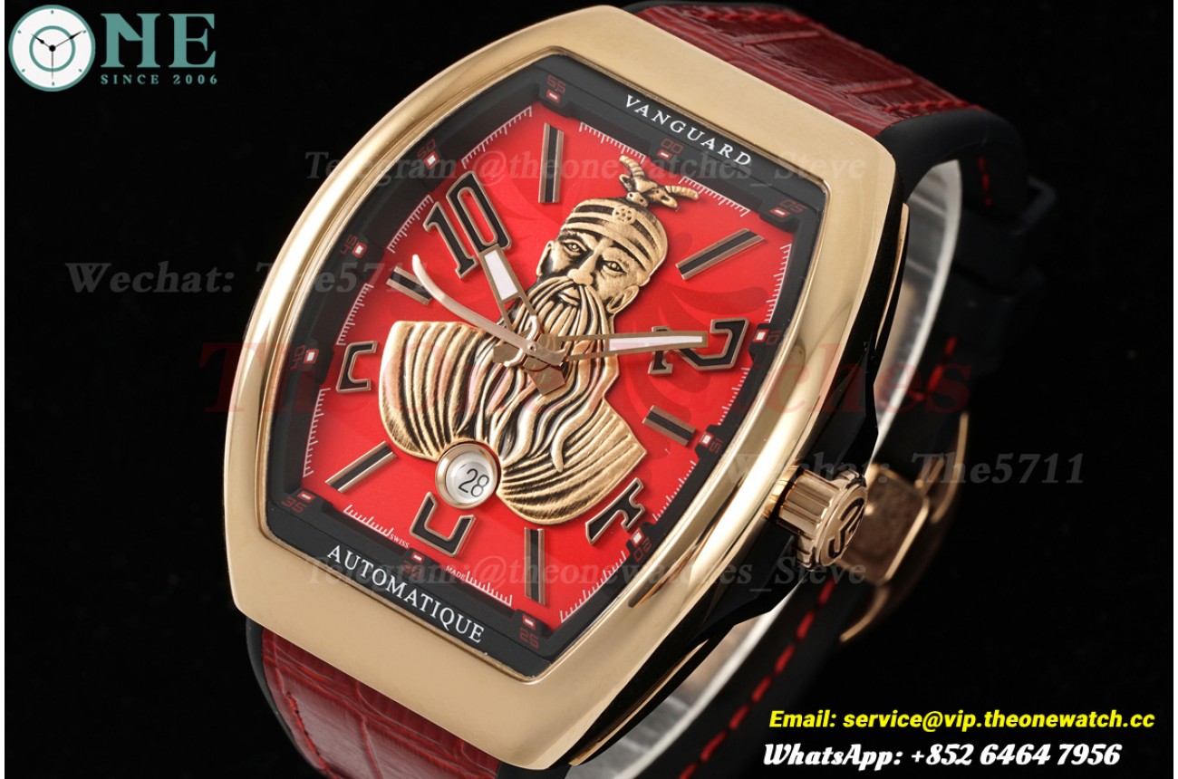 Vanguard V45 Skenderbeu 45mm RG/RU Red Dial ABF A2824