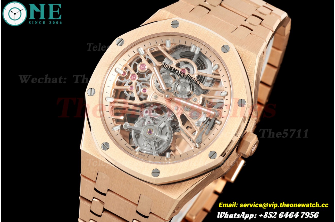 Royal Oak 26735SG 41mm RG/RG Skeleton Dial APPF Tourb