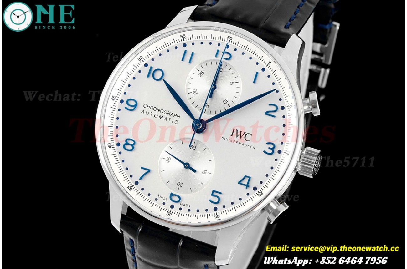 Portuguese Chrono 41mm White Dial On Black Strap SS/LE V6SF A69355