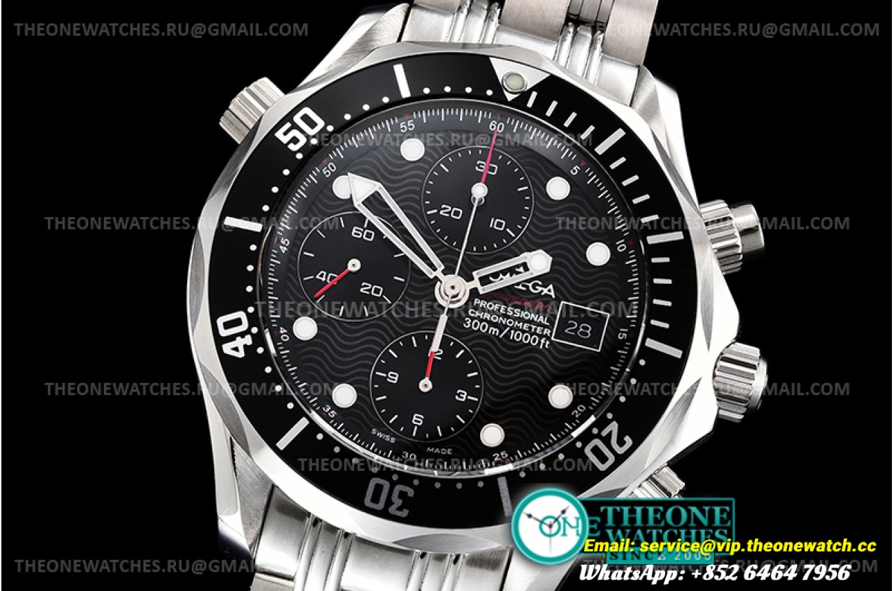 Omega - Seamaster 300M Chronograph SS/SS Black ACF Asia 7750