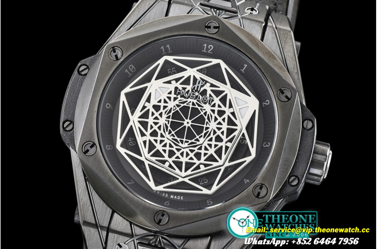 Hublot - Big Bang Sang Bleu Ltd Ed PVD/LE Black TMF Miyota 27J