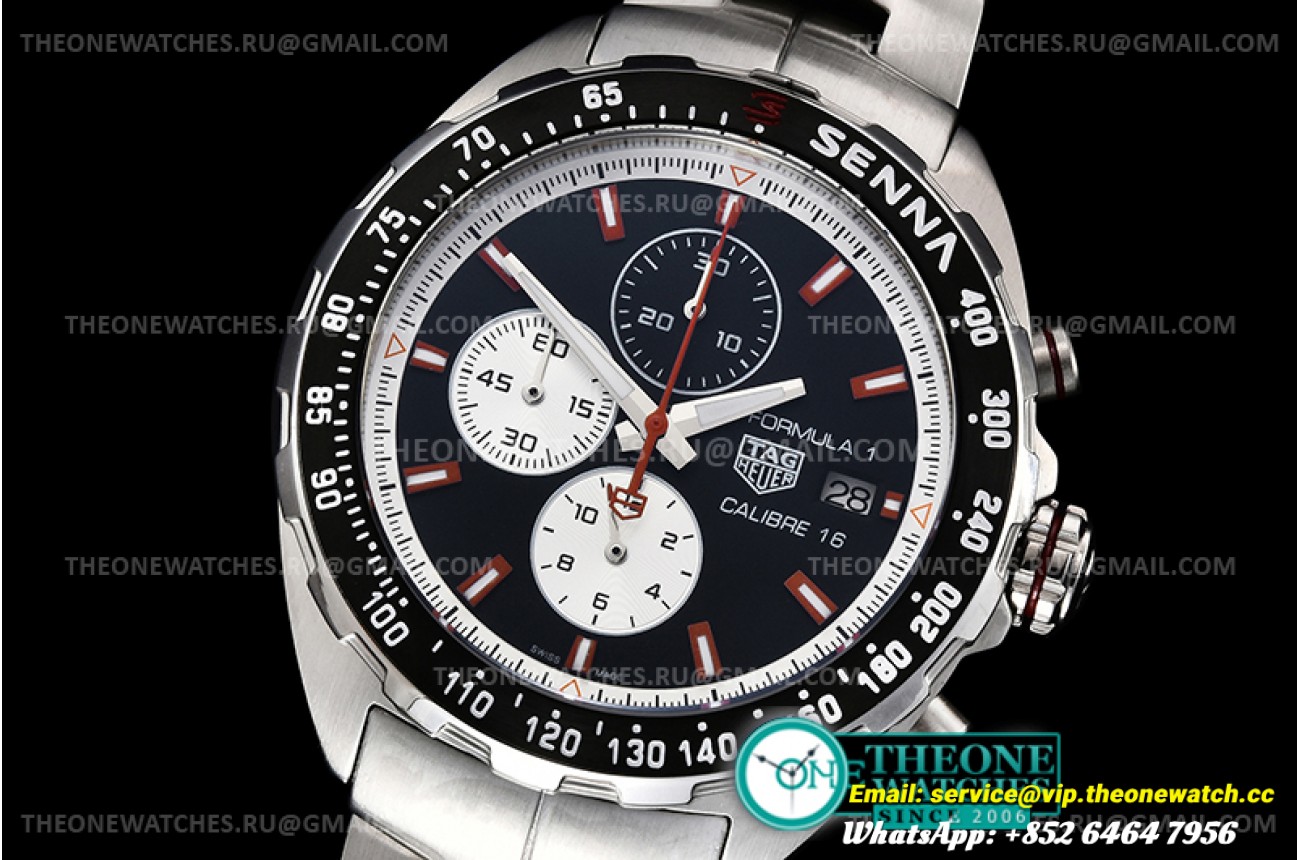 Tag Heuer - Tag F1 Chrono Calibre 16 SS/SS Black A8F Jap Qtz