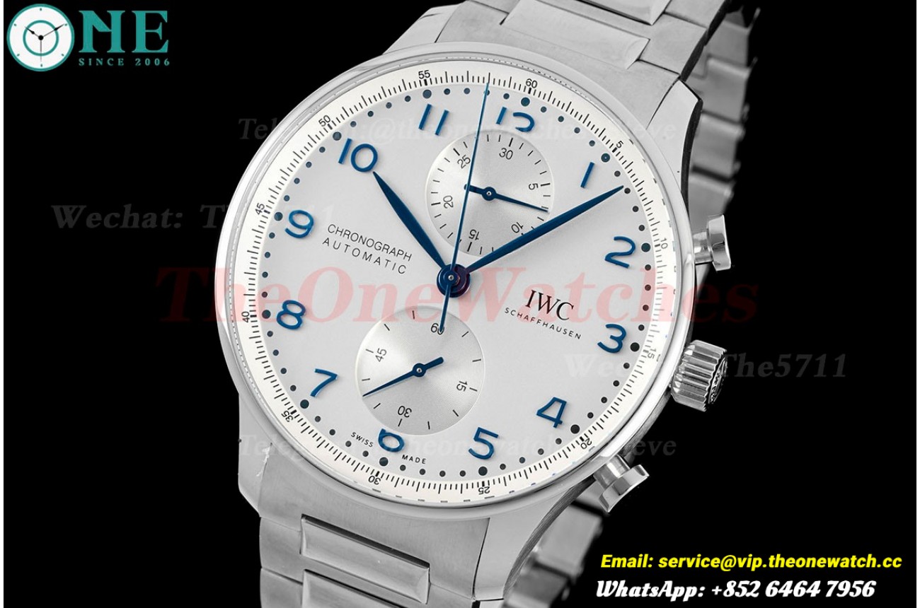 Portuguese Chrono 41mm SS/SS White Dial V6SF A69355