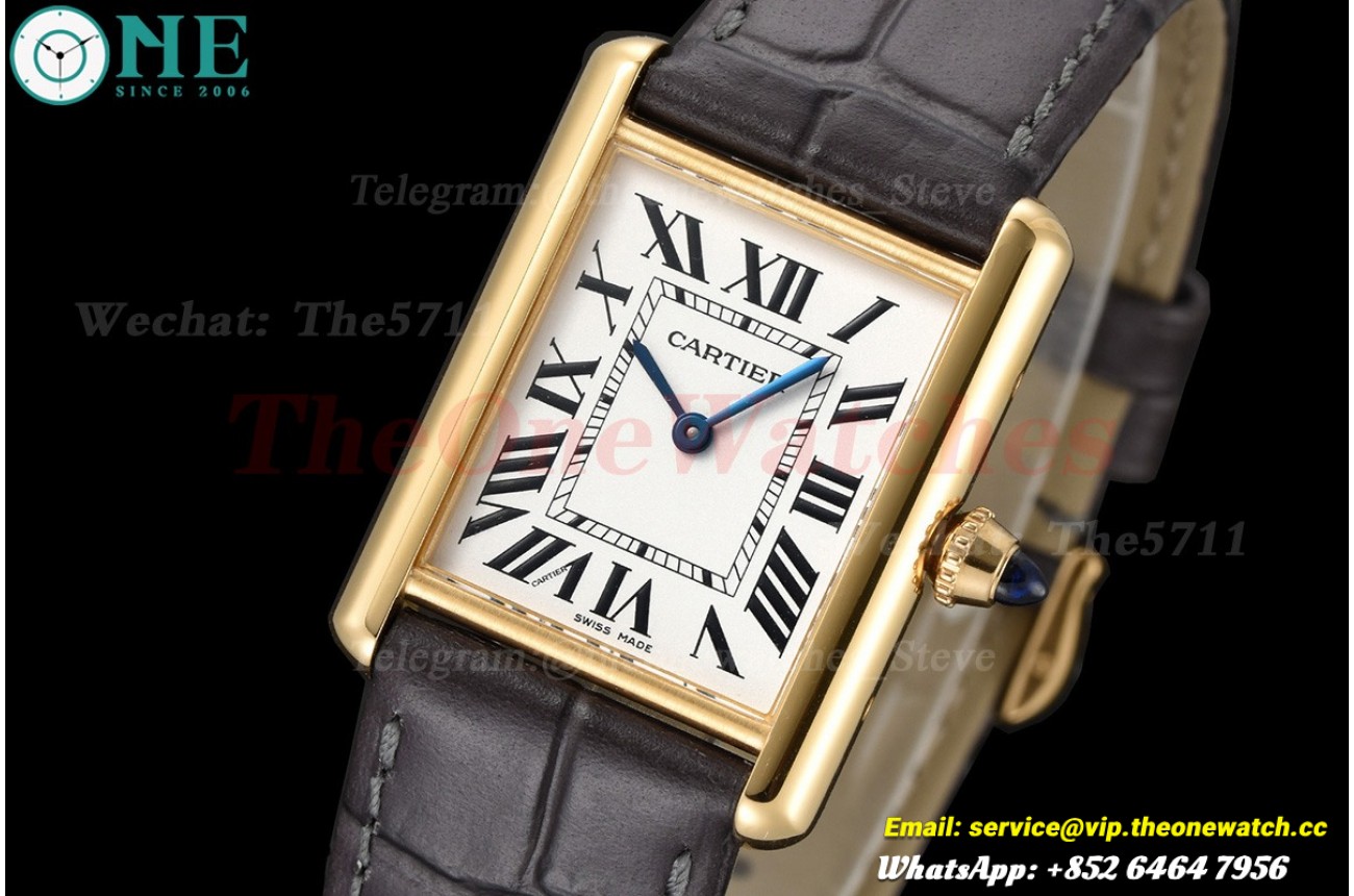 Tank Louis 25.5mm Grey YG/LE White Dial F1F Quartz