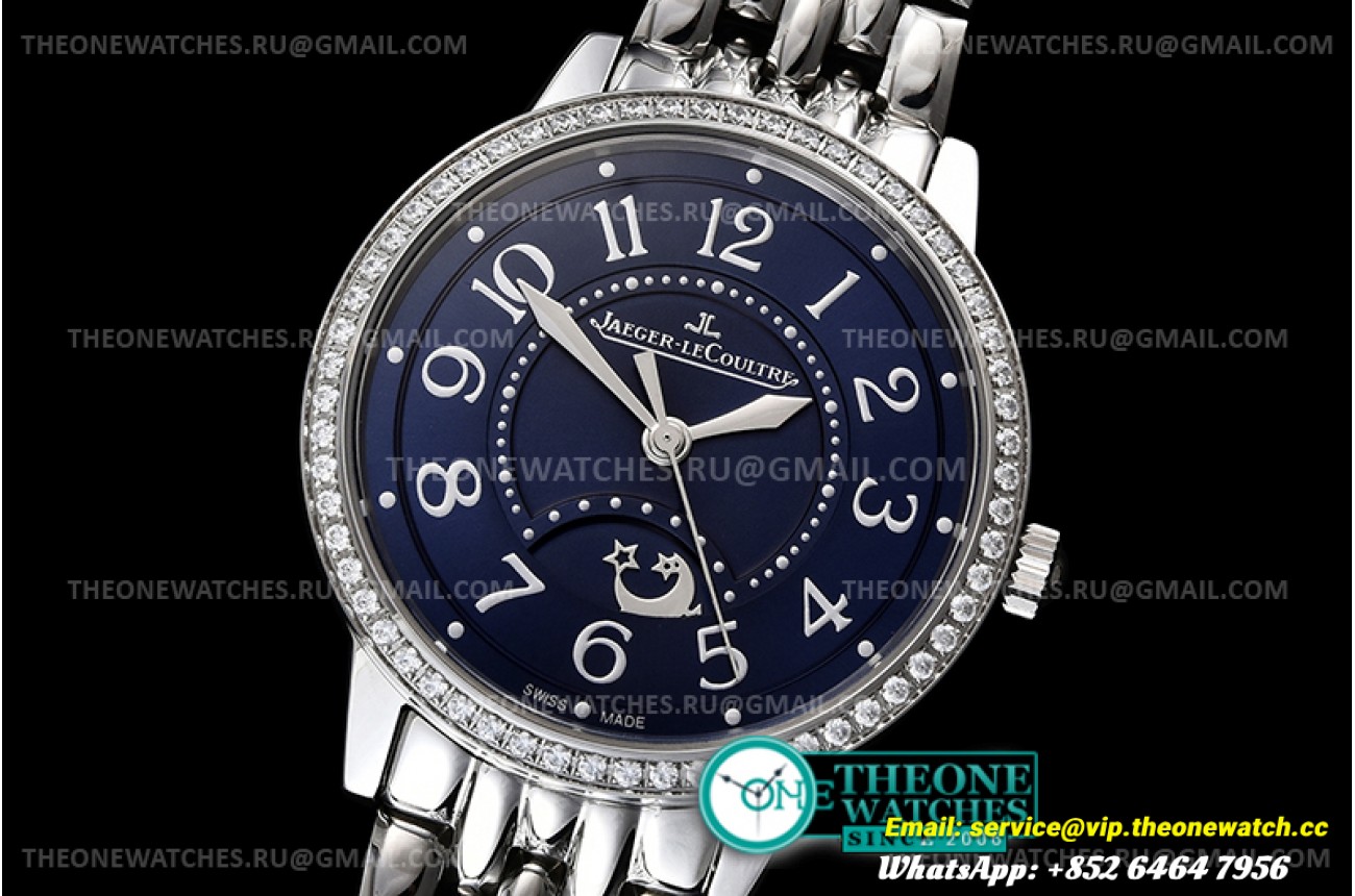 Jaeger Lecoultre - Master Ultra Thin Moon 33mm Diam SS/SS Blue ZF MY9015