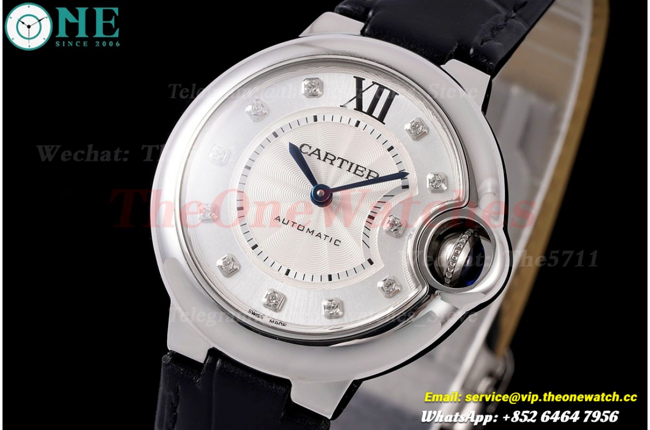 Ballon Bleu De Cartier 33mm SS/LE White/Dia AF NH05