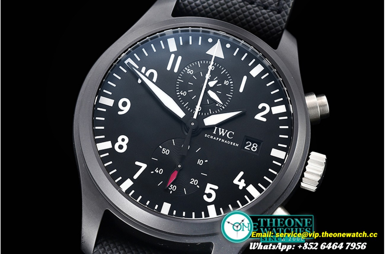 IWC - Pilot Chrono Top Gun IW389001 CER/NY Blk ZF A7750
