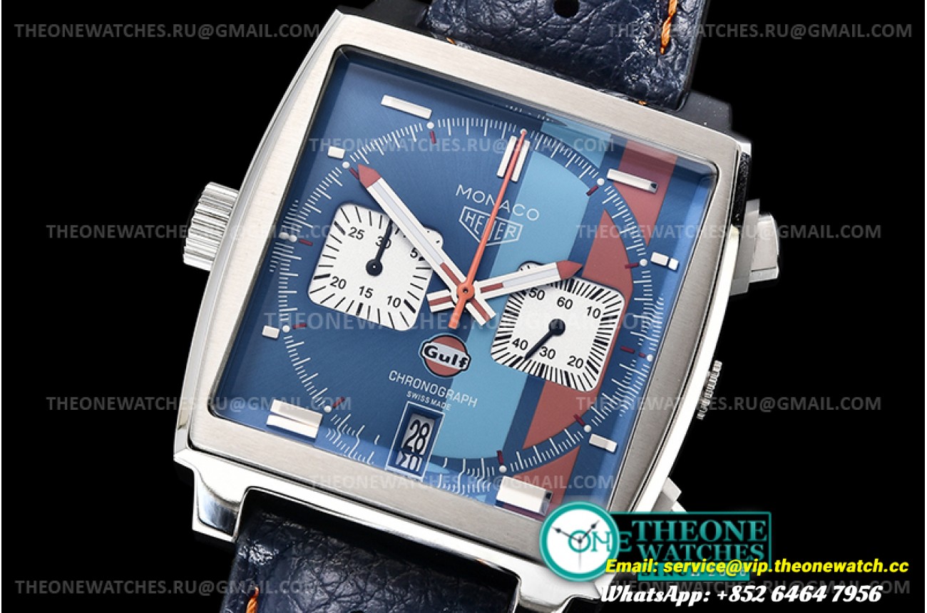 Tag Heuer - Tag Monaco Chronograph SS/LE Blue "Gulf" Jap VK64A