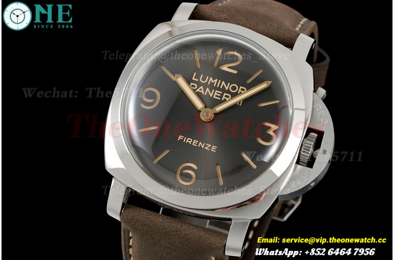 PAM605 Luminor Firenze RARE Anthracite 47mm Grey Dial SS/LE HWF A3000