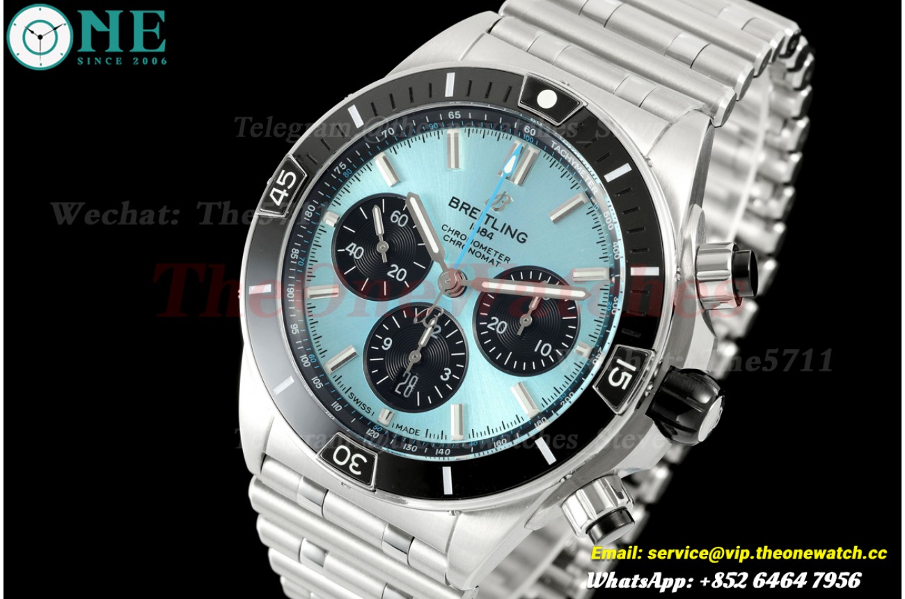 Super Chronomat B01 44MM SS/SS Blue/Stk TF A7750