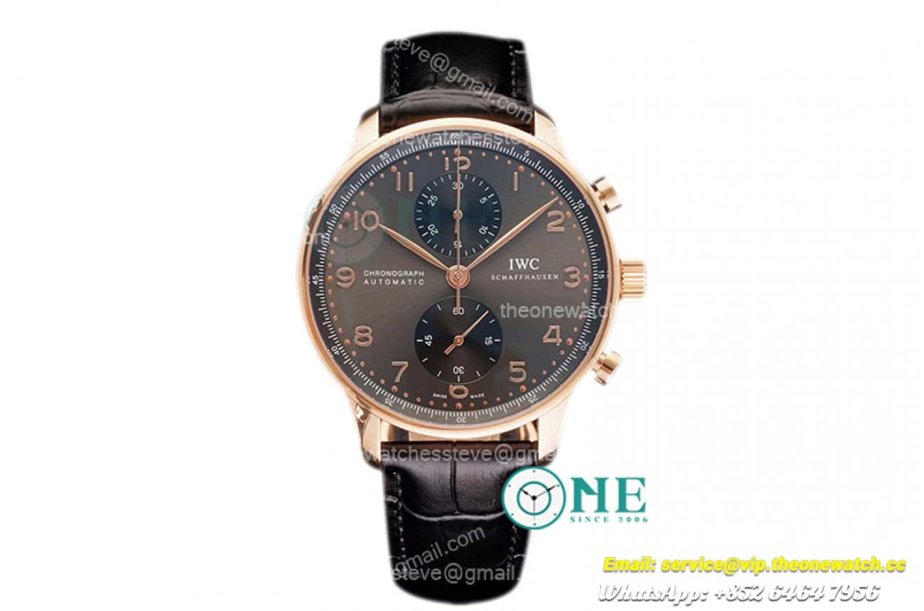 IWC - Portuguese Chrono RG/LE Grey RG Num AZF V2 A79350 Mod