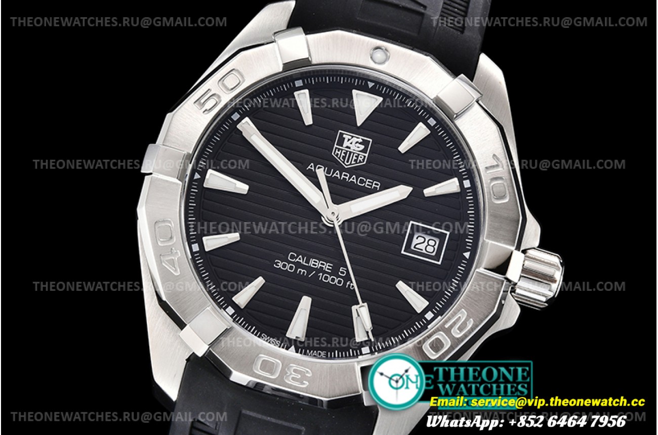 Tag Heuer - Aquaracer Caliber 5 41mm SS/RU Black XTF SW200