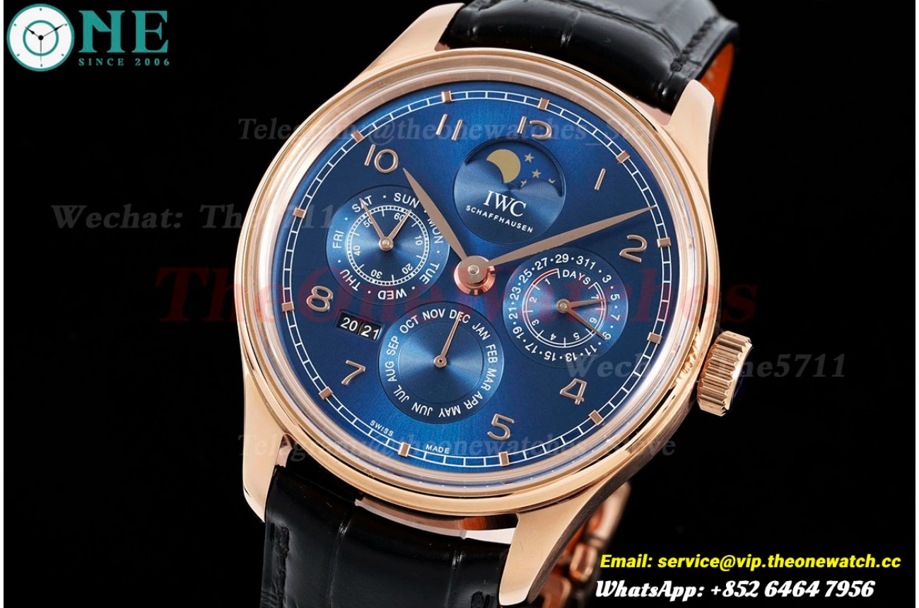Portugieser Perpetual Calendar 5033 RG/LE Blue/Num V9F A52610