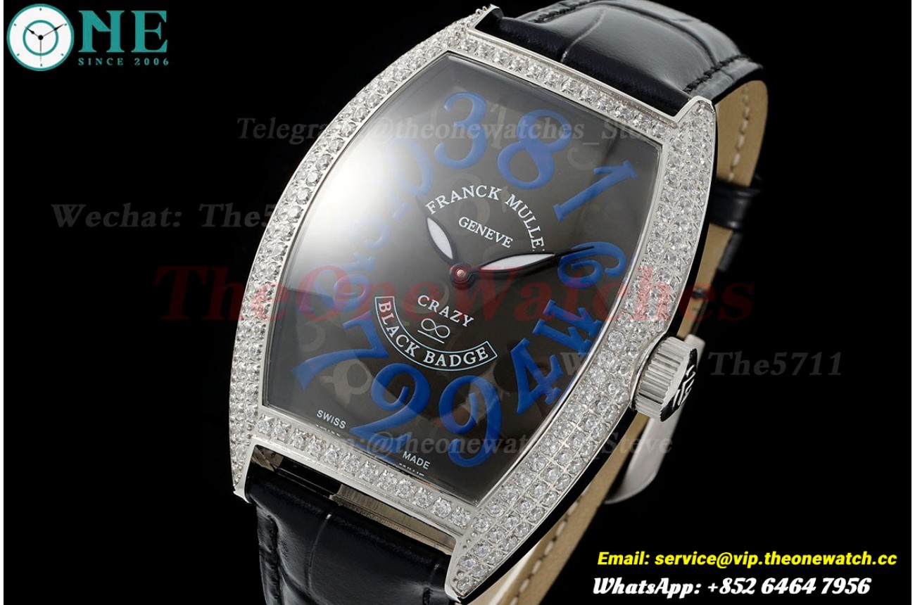 Crazy Hours 40mm Dia SS/LE Black Dial TWF A23J