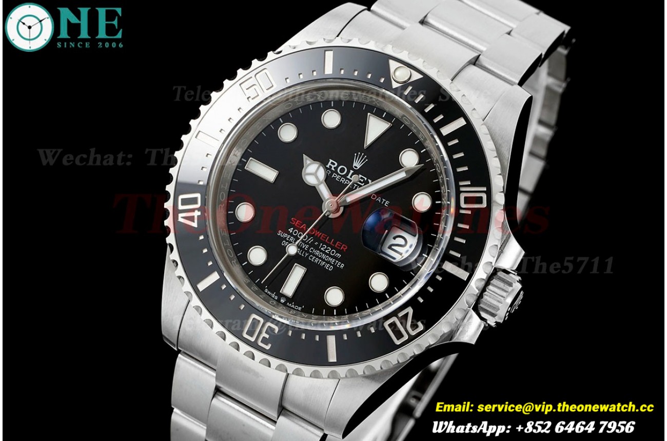 Seadweller 126600 43mm SS/SS Black/Dot Clean SH3235