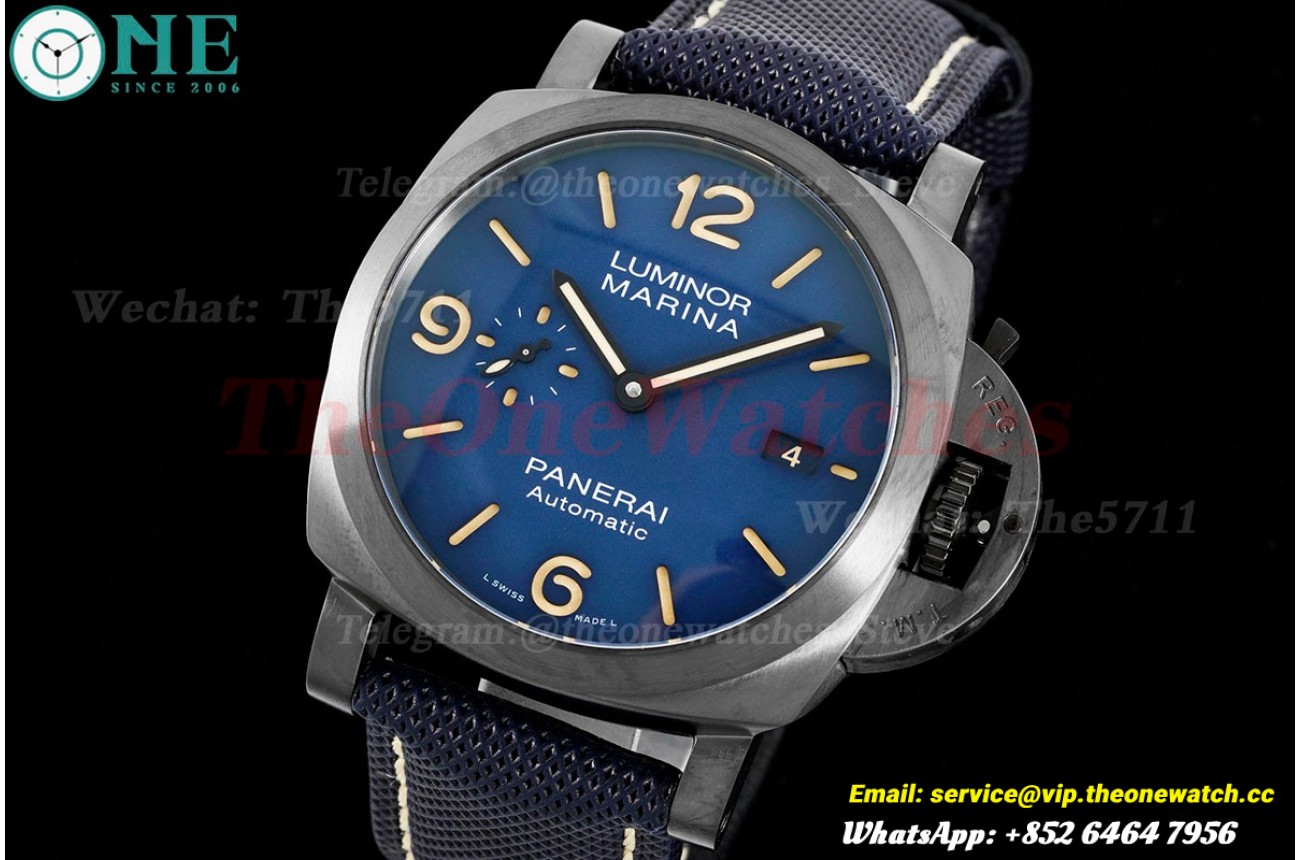 Luminor Marina PAM1021 44mm DLC/LE Blue Dial TTF P9010