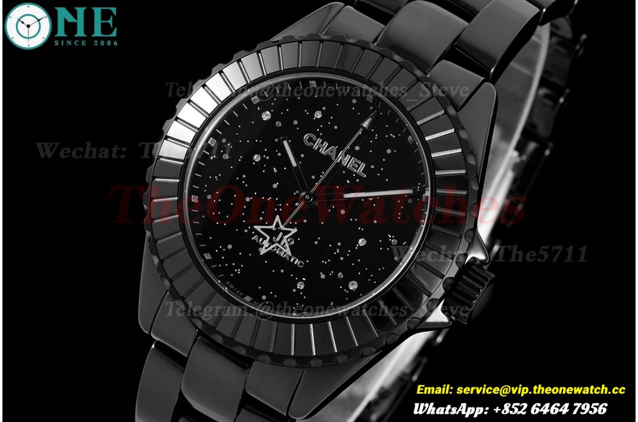 J12 38mm Black Ceramic/Cer Aventurine Dial HTF A12.1