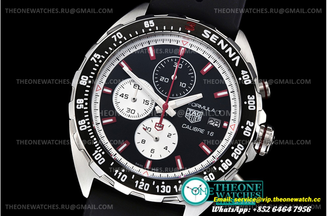 Tag Heuer - Tag F1 Chrono Calibre 16 SS/RU Black A8F Jap Qtz
