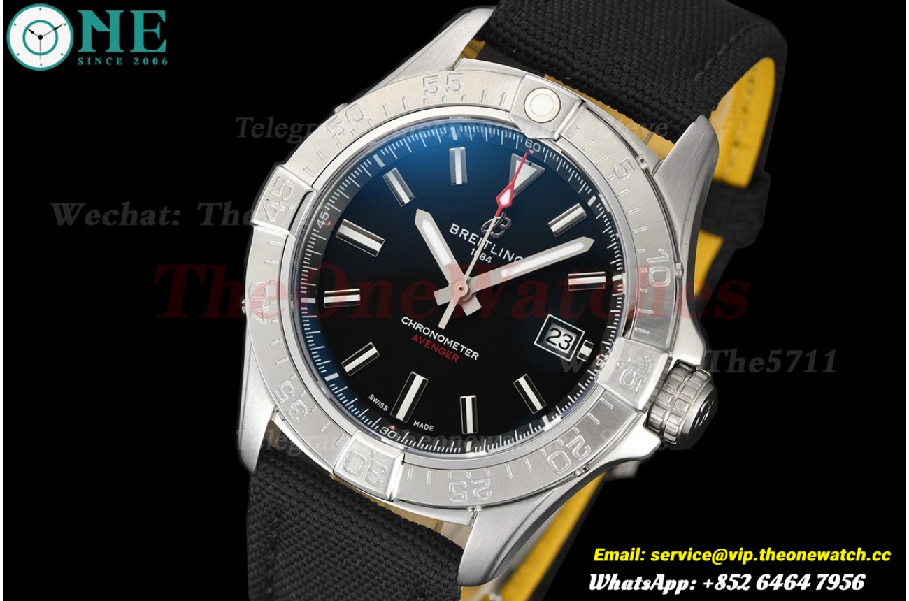 Avenger Automatic 43mm SS/NY Black Dial BLSF A2824