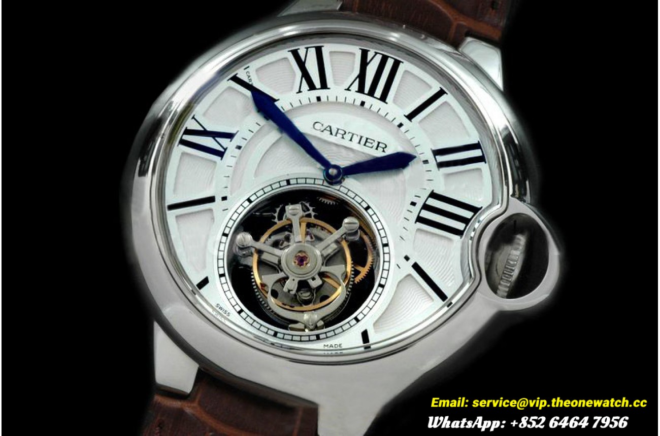 Cartier - Ballon de Cartier Tourbillon SS/LE White Flying Tourbillon