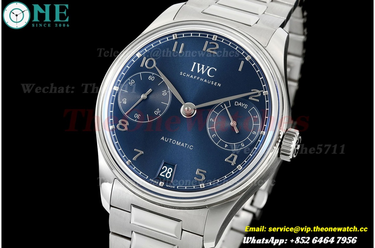 Portugieser 7 Days 2024 42mm SS/SS Blue Dial APS A52010