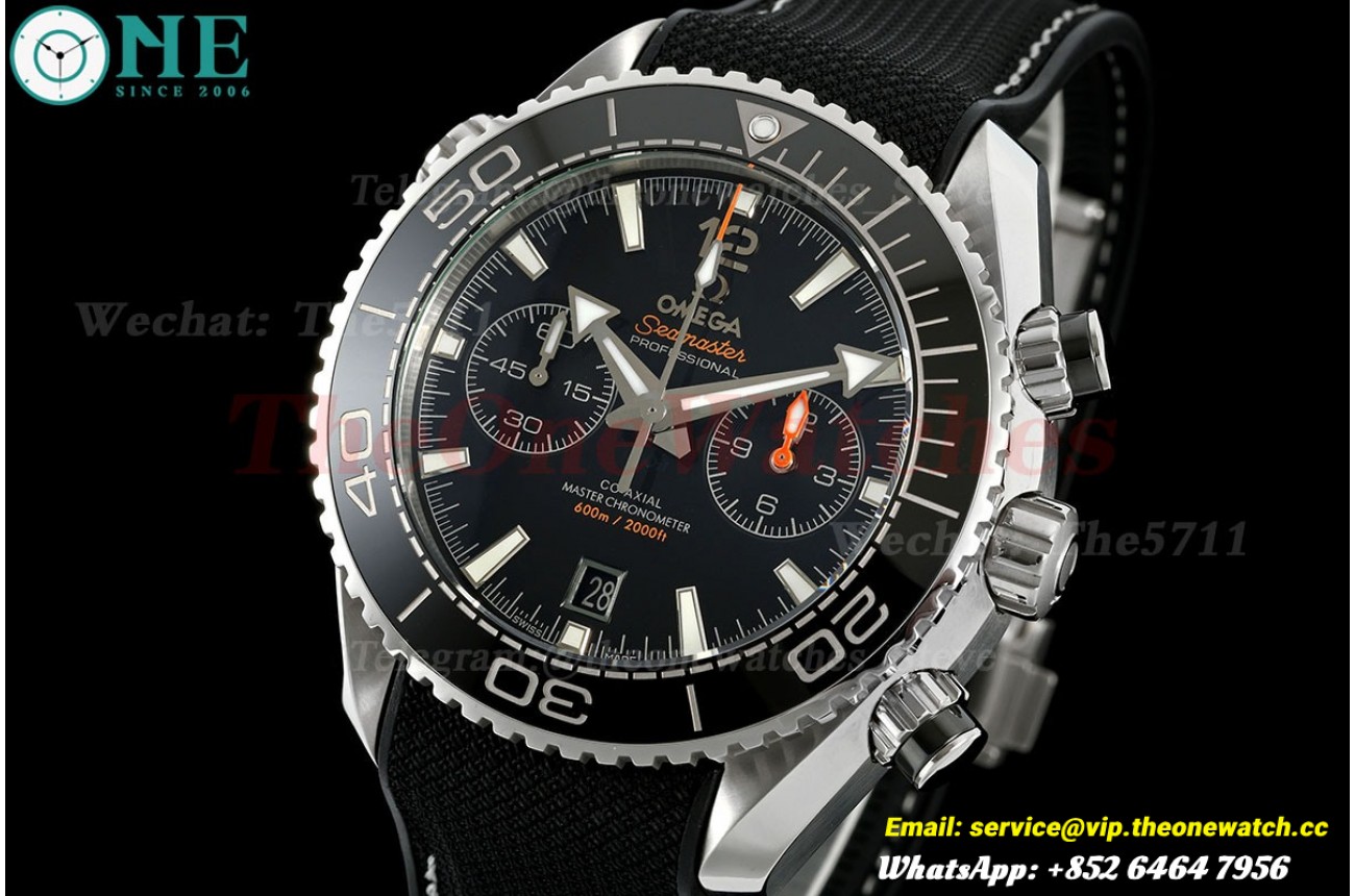 Planet Ocean 600m Chrono 45.5mm SS/RU Black Dial SCF A9900