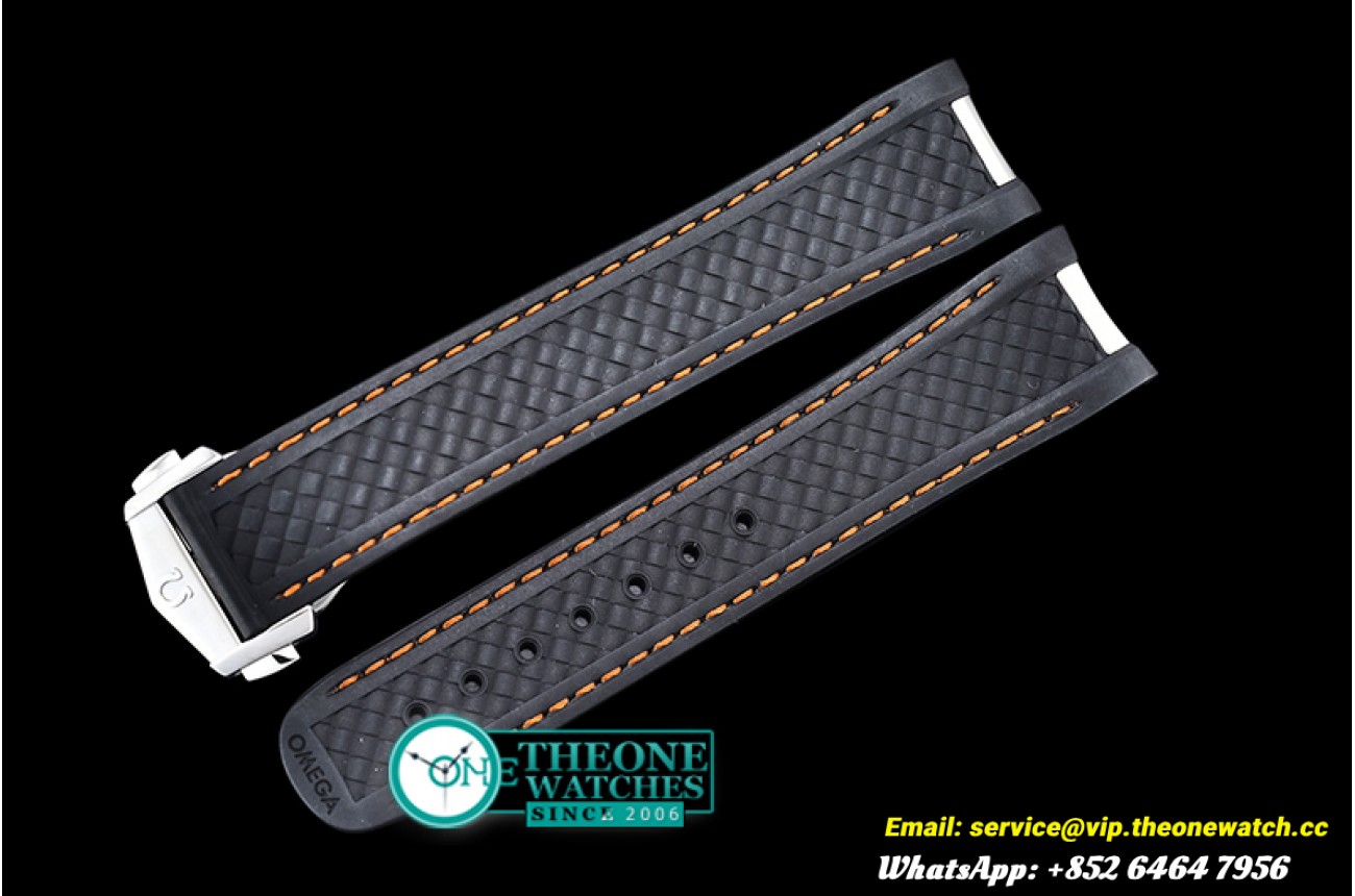 Omega - Black (Org) Rubber Strap for 2018 Aqua Terra 41mm