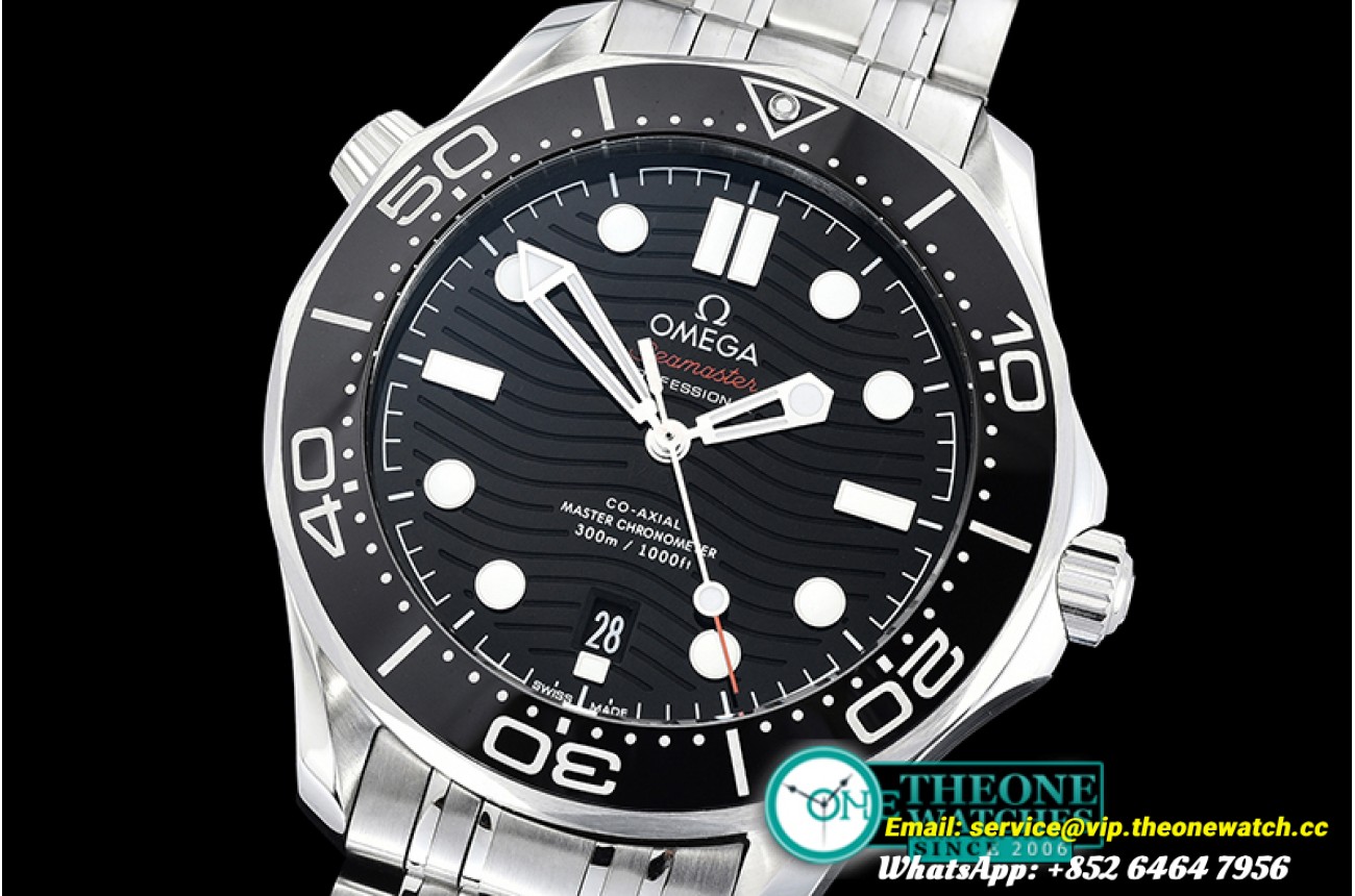 Omega - Seamaster 300m Basel 2018 SS/SS Blk OMF 1:1 Asia 8800