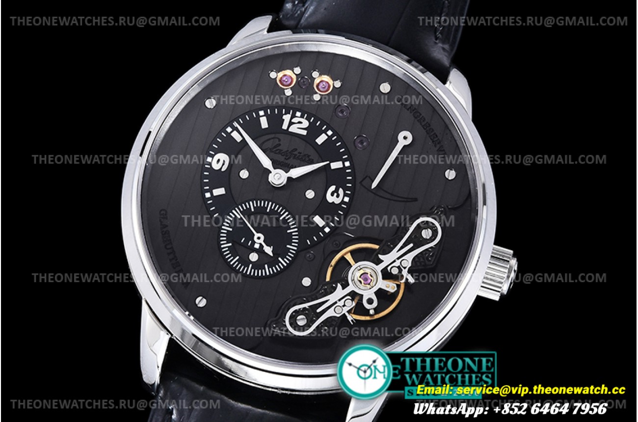 Glashutte - PanoInverse Series SS/LE Blk/Blk TZF Asia 23J Mod