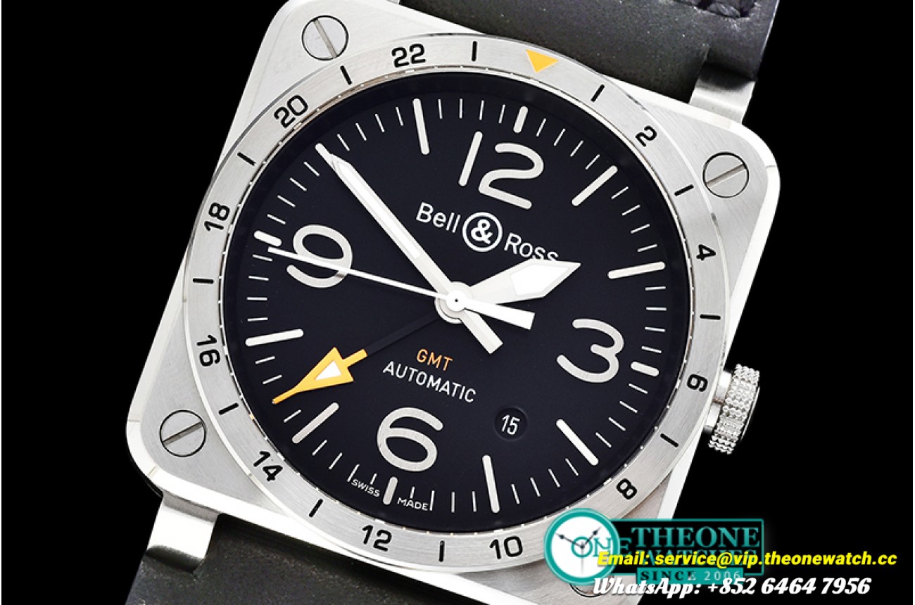 Bell & Ross - BR03-93 GMT 42mm Automatic SS/LE Black Asia 2836