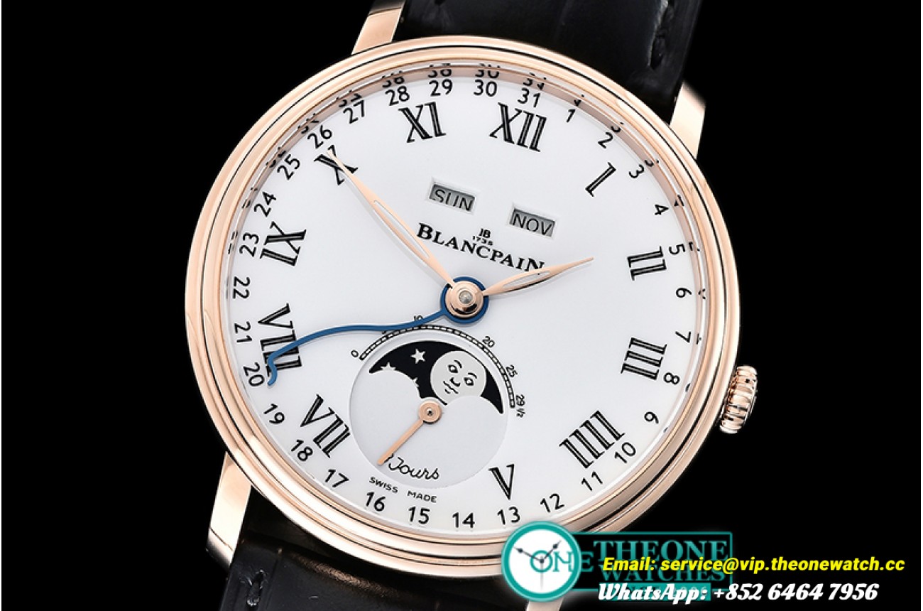 Villeret Complications RG/LE Wht/Rmn OMF Miyota 9015