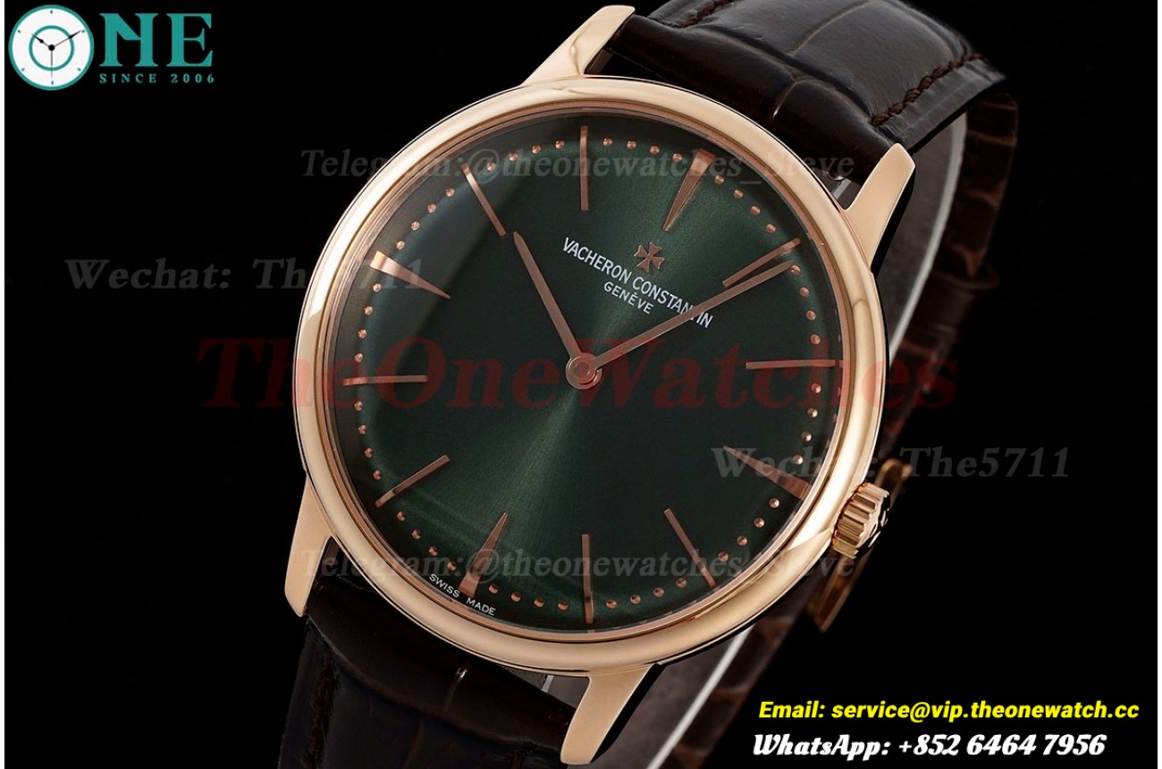 Patrimony 81180 RG/LE Green Dial KZF MY9015