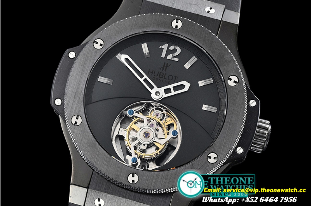 Hublot - Big Bang 44mm Tourbillon CER/RU Black Flying Tourb