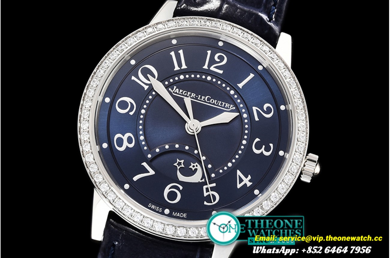 Jaeger LeCoultre - Master Ultra Thin Moon Ladies SS/LE Blue ZF MY9015 Mod