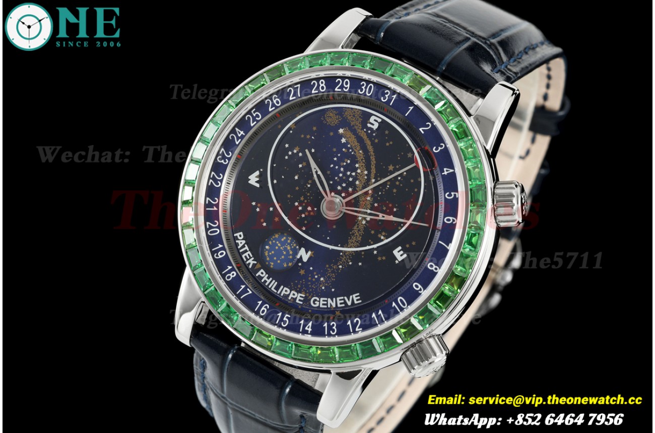 Celestial Sky Moon  6104G 42mm SS/LE Blue Dial 3KF A240