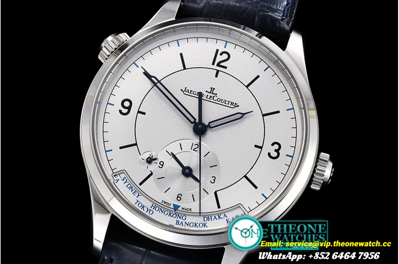 Jaeger Lecoultre - Master Control Geographic Sector SS/LE Wht MY9015 Mod