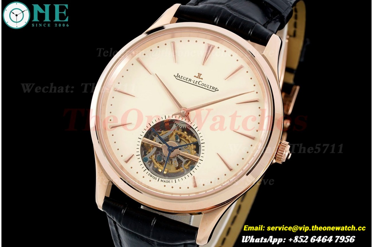 Master Ultra Thin 43mm RG/LE Beige Dial RMSF Tourbillon