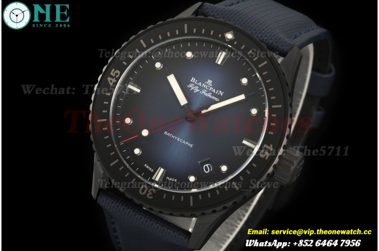 Fifty Fathoms 5000 43.6mm Cer/NY Blue Dial DDDF A1315
