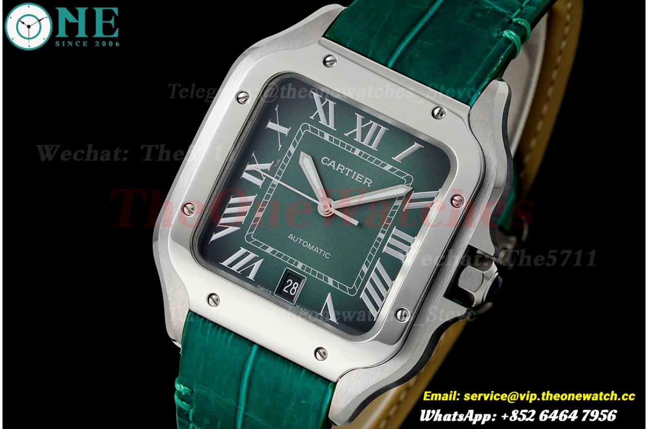 Santos De Cartier 40mm SS/LE Green Dial AF MY9015