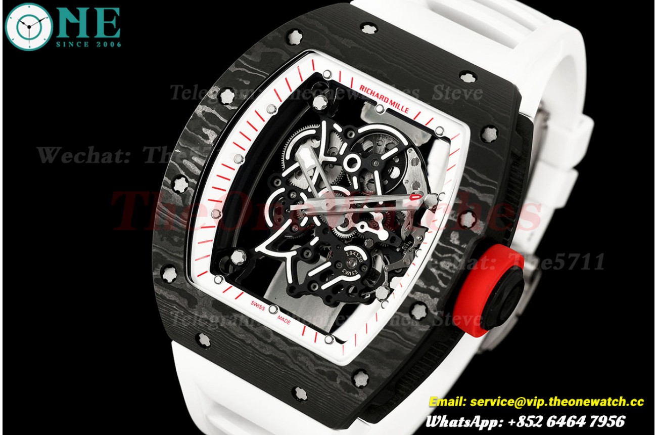 RM055 43mm Black NTPT/RU Skeleton Dial on Red Crown Mille Studio V2 RMUL2 (Free Sprung)