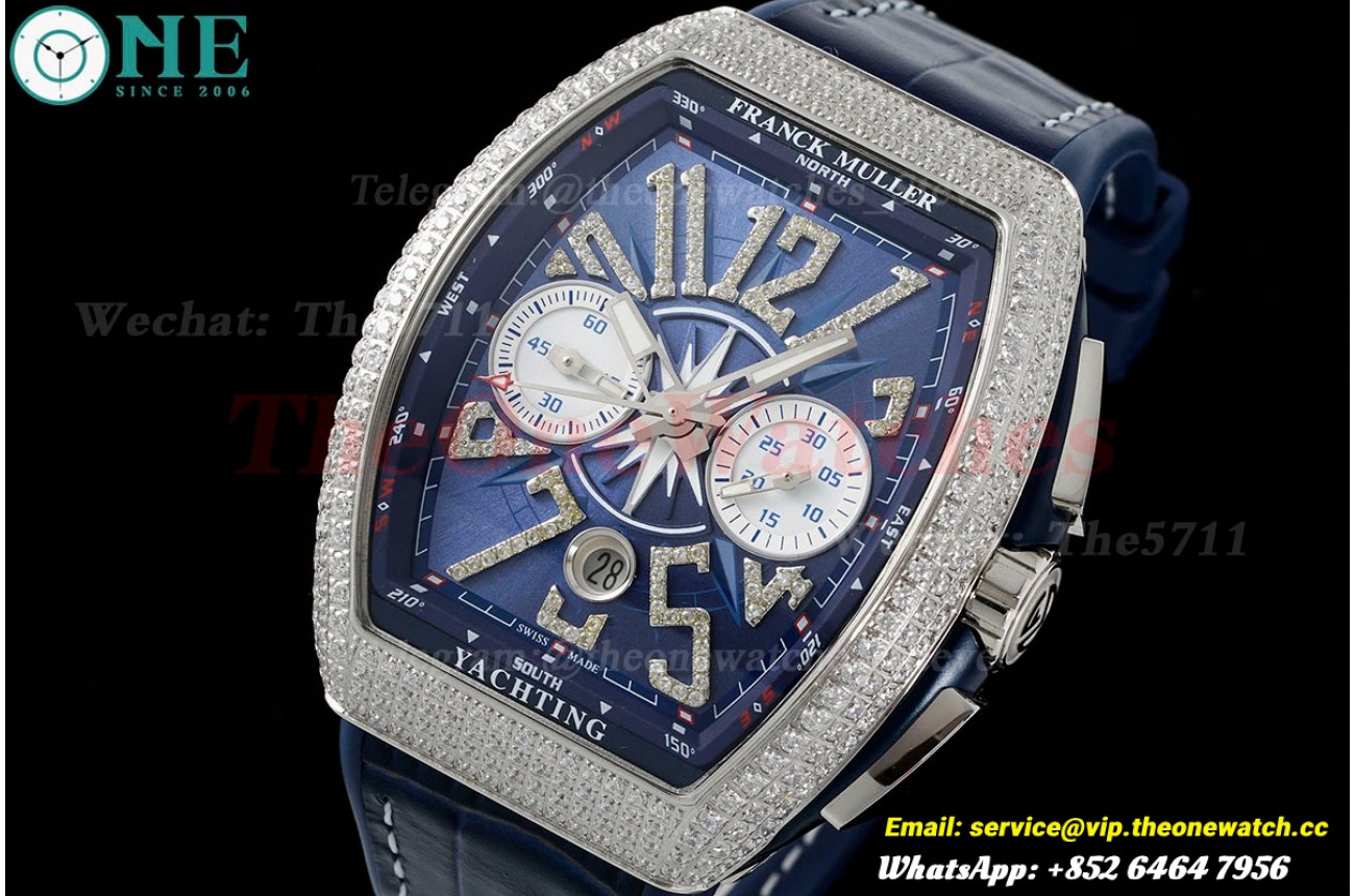 Vanguard Chrono Dia SS/LE Blue/Num ABF A7750