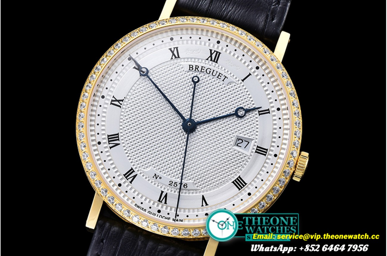 Breguet - Breguet Classique Ref.5177 Diams YG/LE White A2892 Mod